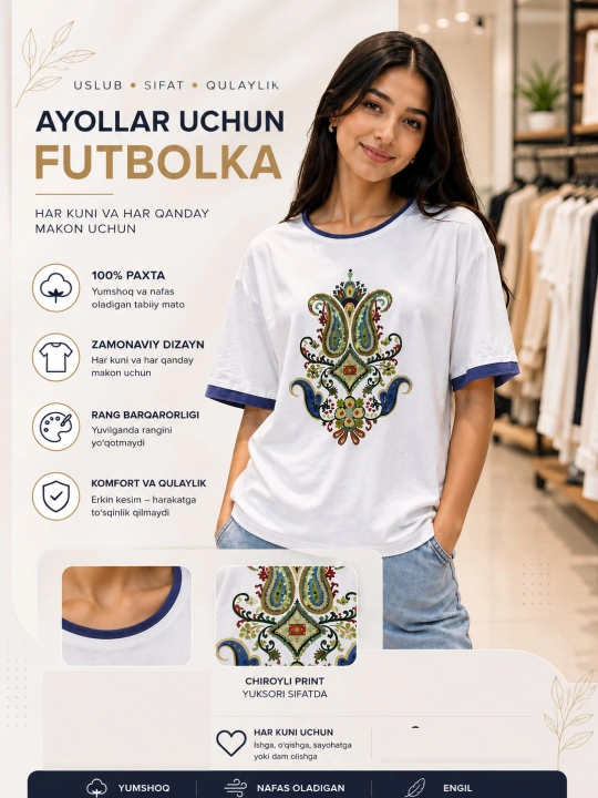 Стильные футболки для женщин и девушек - 