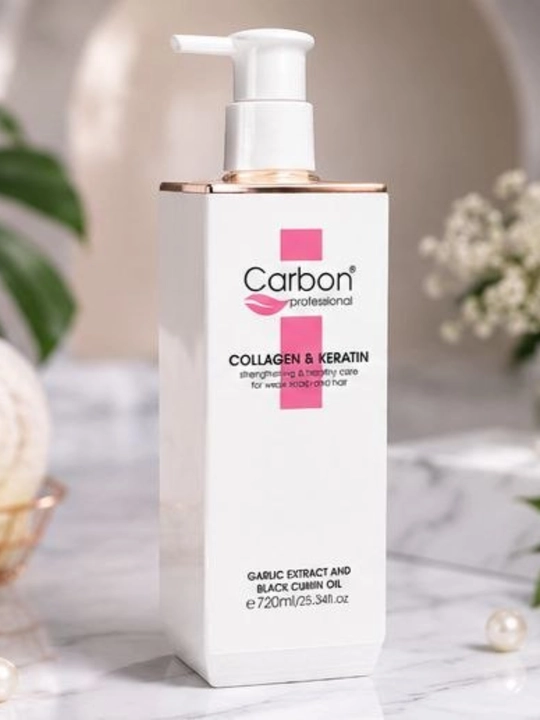 Шампунь Carbon Professional Collagen & Keratin, 720 мл, для восстановления волос