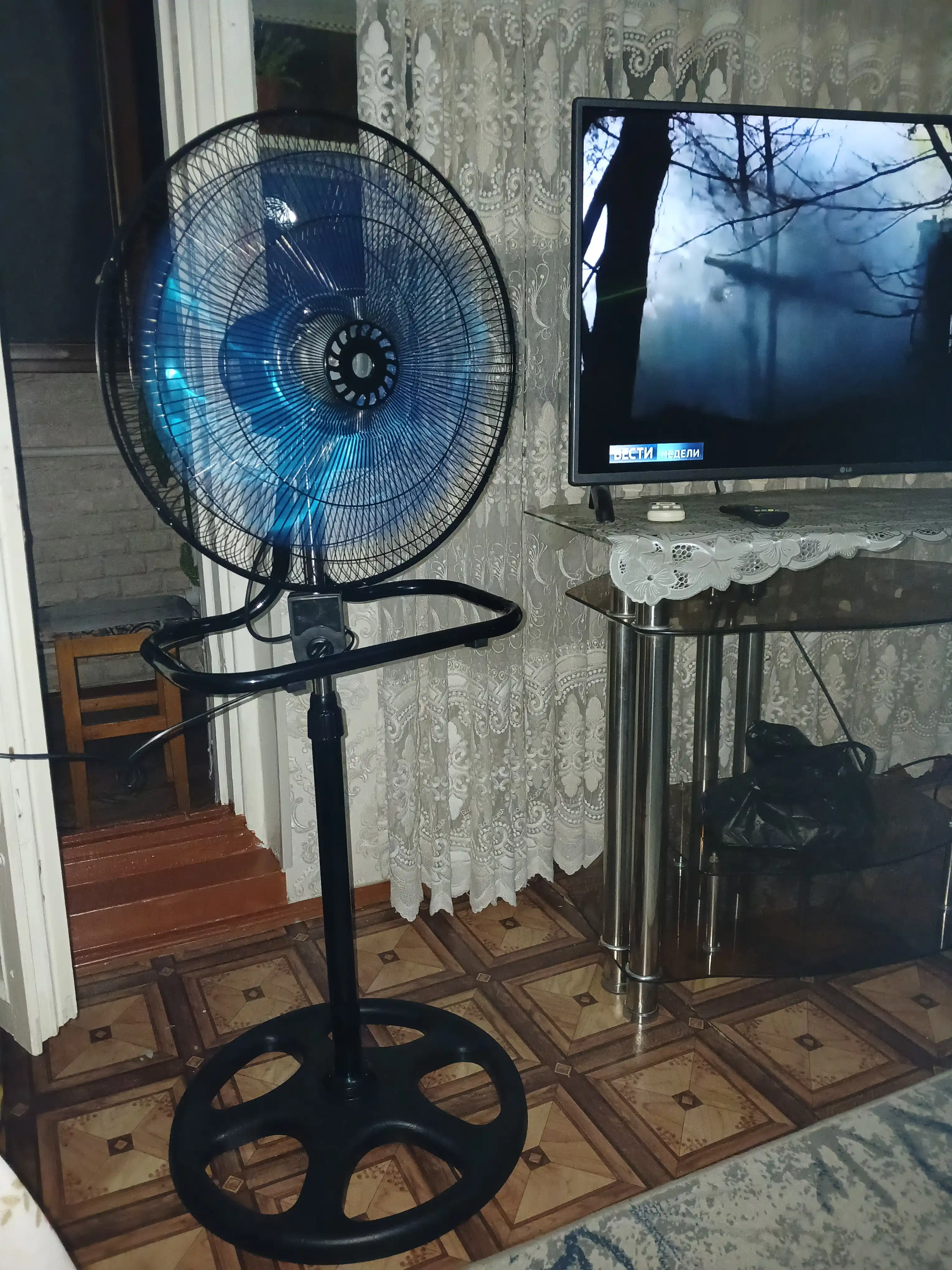 Вентилятор, 3в1, мощный 100W с регулировкой высоты, для дома и офиса