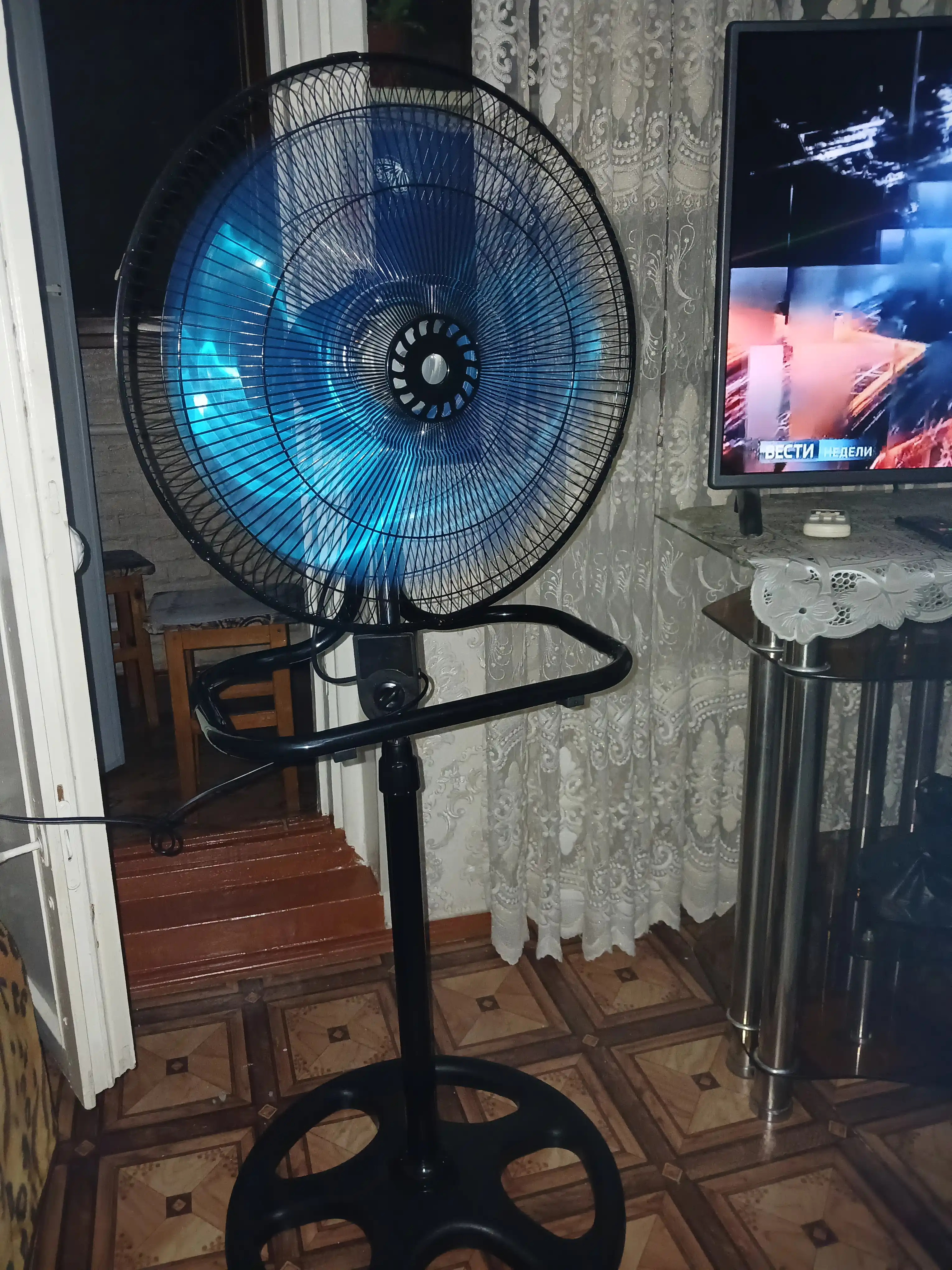 Вентилятор, 3в1, мощный 100W с регулировкой высоты, для дома и офиса