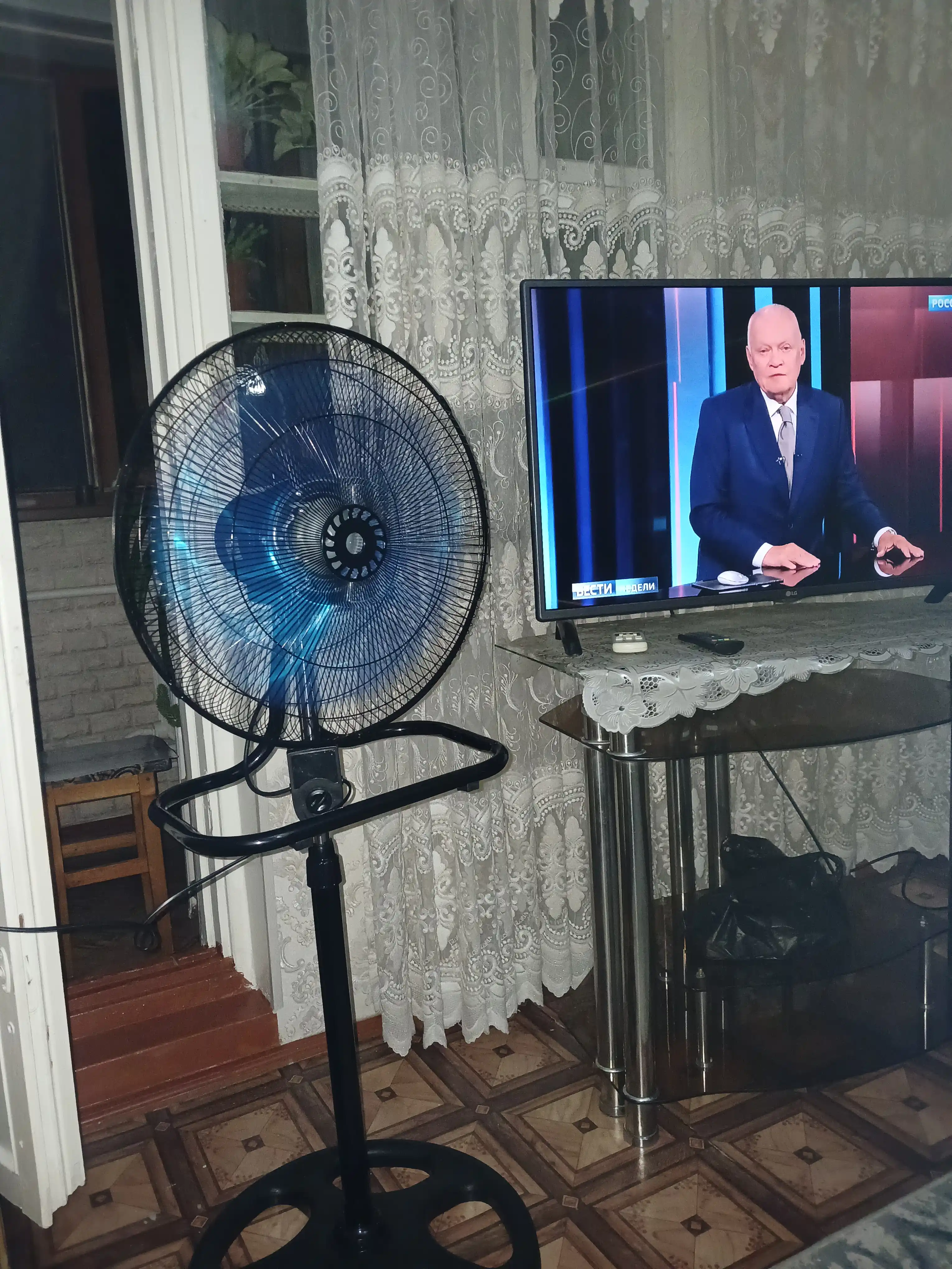 Вентилятор, 3в1, мощный 100W с регулировкой высоты, для дома и офиса