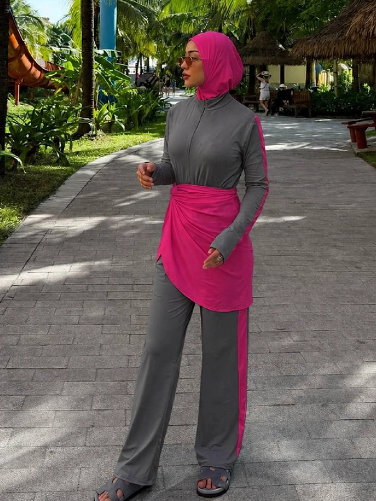 Ayollar cho‘milish kiyimi, Burkini musulmoncha, yopiq, ayollar uchun, plyaj uchun kiyimlar