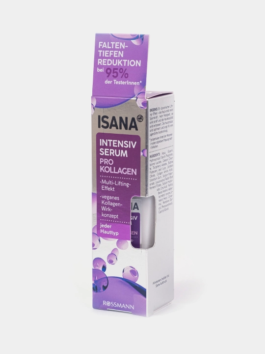 Интенсивная омолаживающая сыворотка для лица ISANA Pro Kollagen, против глубоких морщин - 