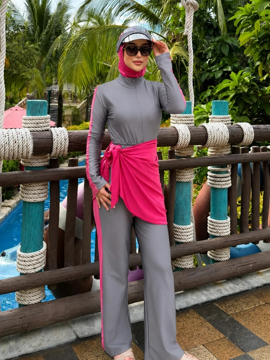 Ayollar cho‘milish kiyimi, Burkini musulmoncha, yopiq, ayollar uchun, plyaj uchun kiyimlar
