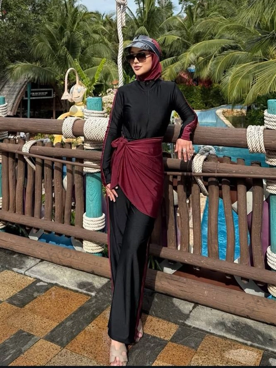 Ayollar cho‘milish kiyimi, Burkini musulmoncha, yopiq, ayollar uchun, plyaj uchun kiyimlar