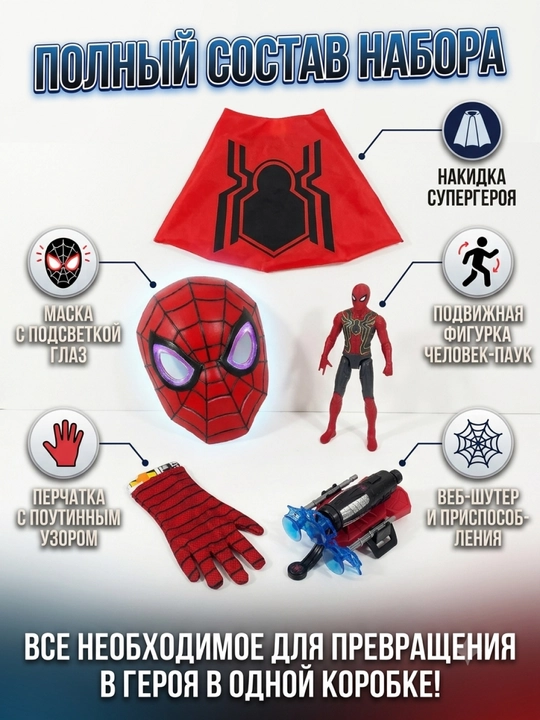 Venom / O‘rgimchak odam marvel sider man chelovek pauk bolalar uchun o'yinchoq maska