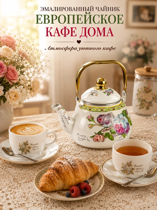 Эмалированный чайник - 