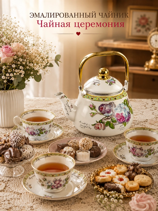 Эмалированный чайник