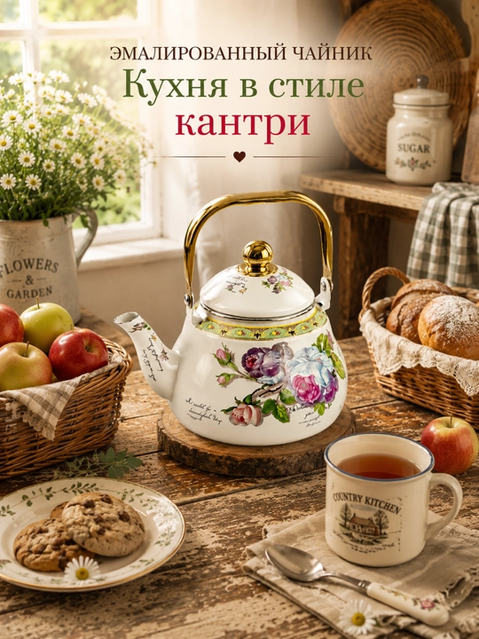 Эмалированный чайник