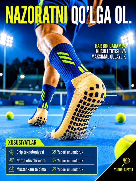 Grip Socks противоскользящие спортивные носки для футбола, футзала и тренировок, унисекс
