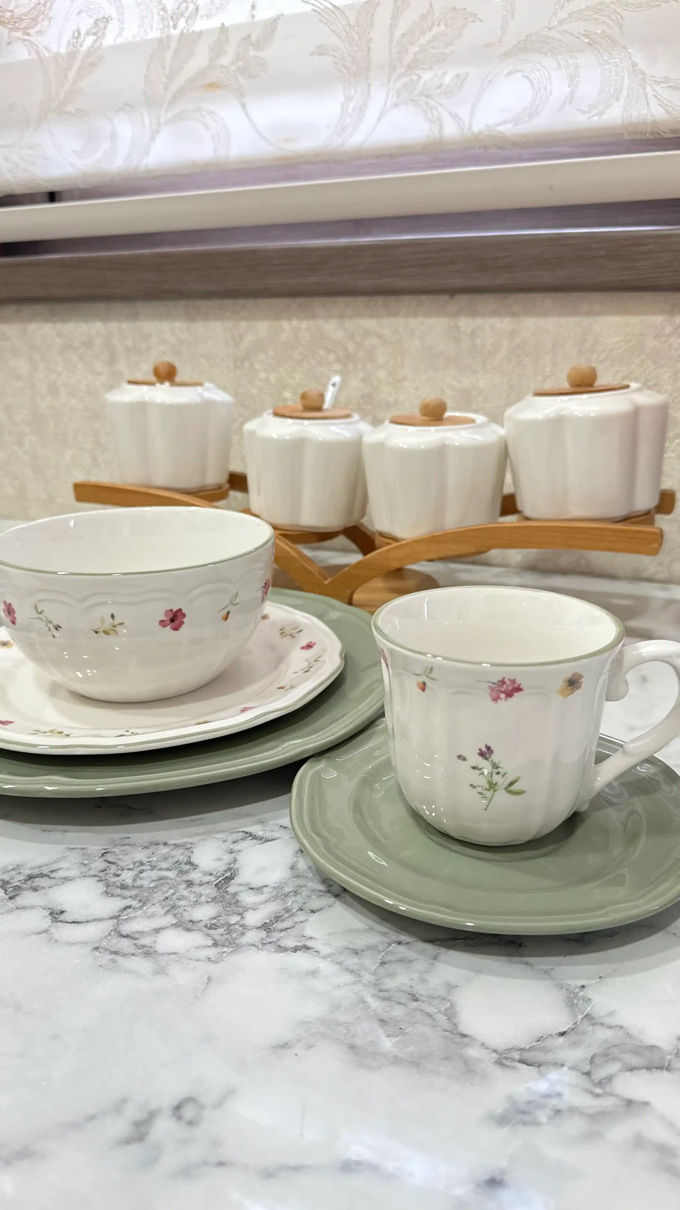 Набор посуды на 6 персон, 32 предмета, фарфор, в стиле Zara home