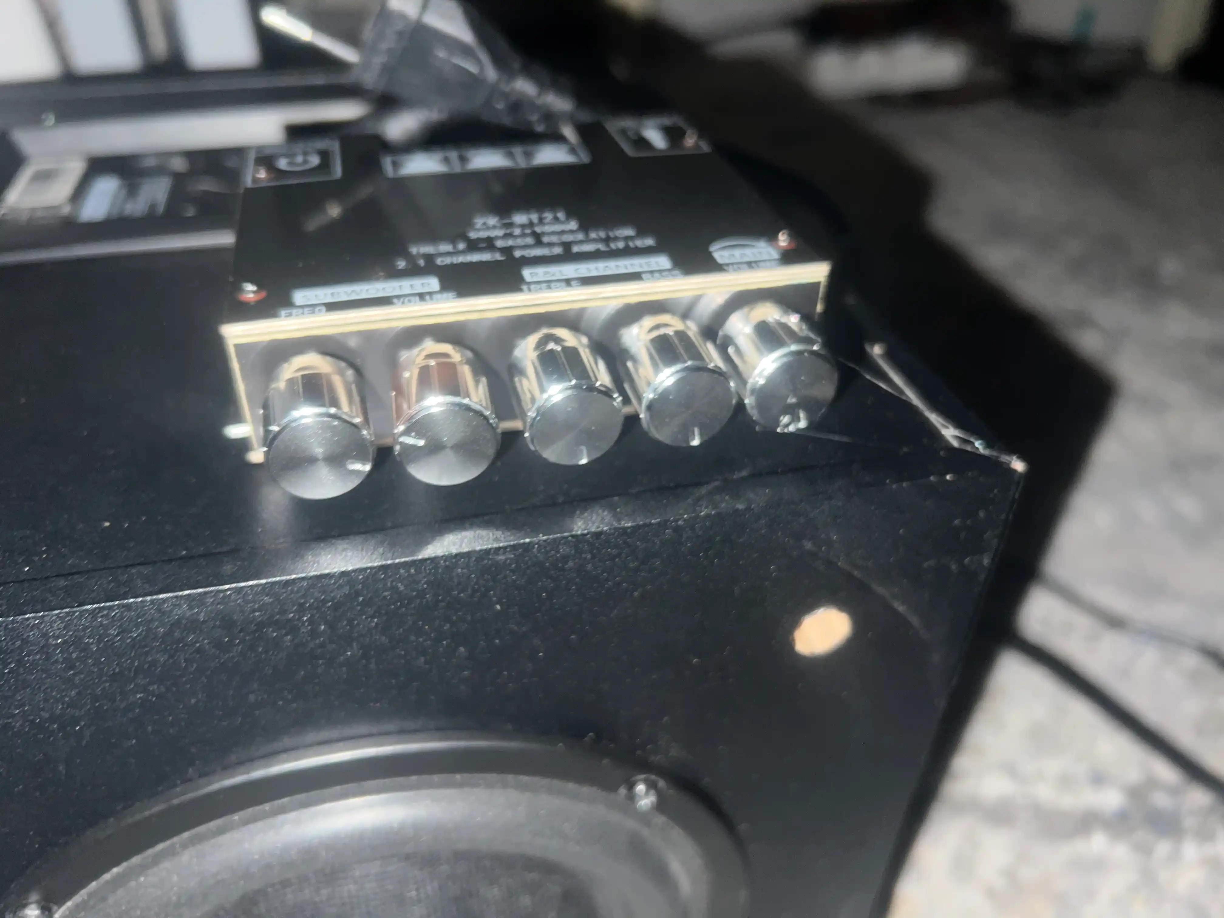 Усилитель звука 2.1, усилитель колонок 2.1, для сабвуфера, 100Вт, Bluetooth, AUX, ZK-MT21