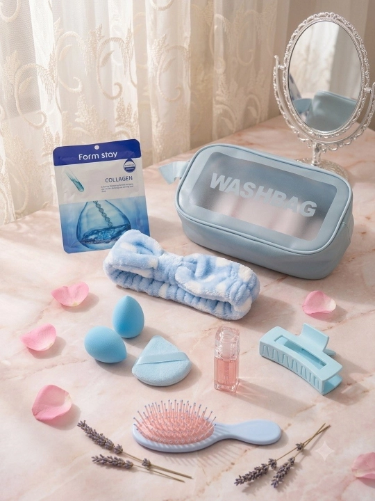 Kosmetik sumka suv o‘tkazmaydigan WASHBAG PVX-neylon