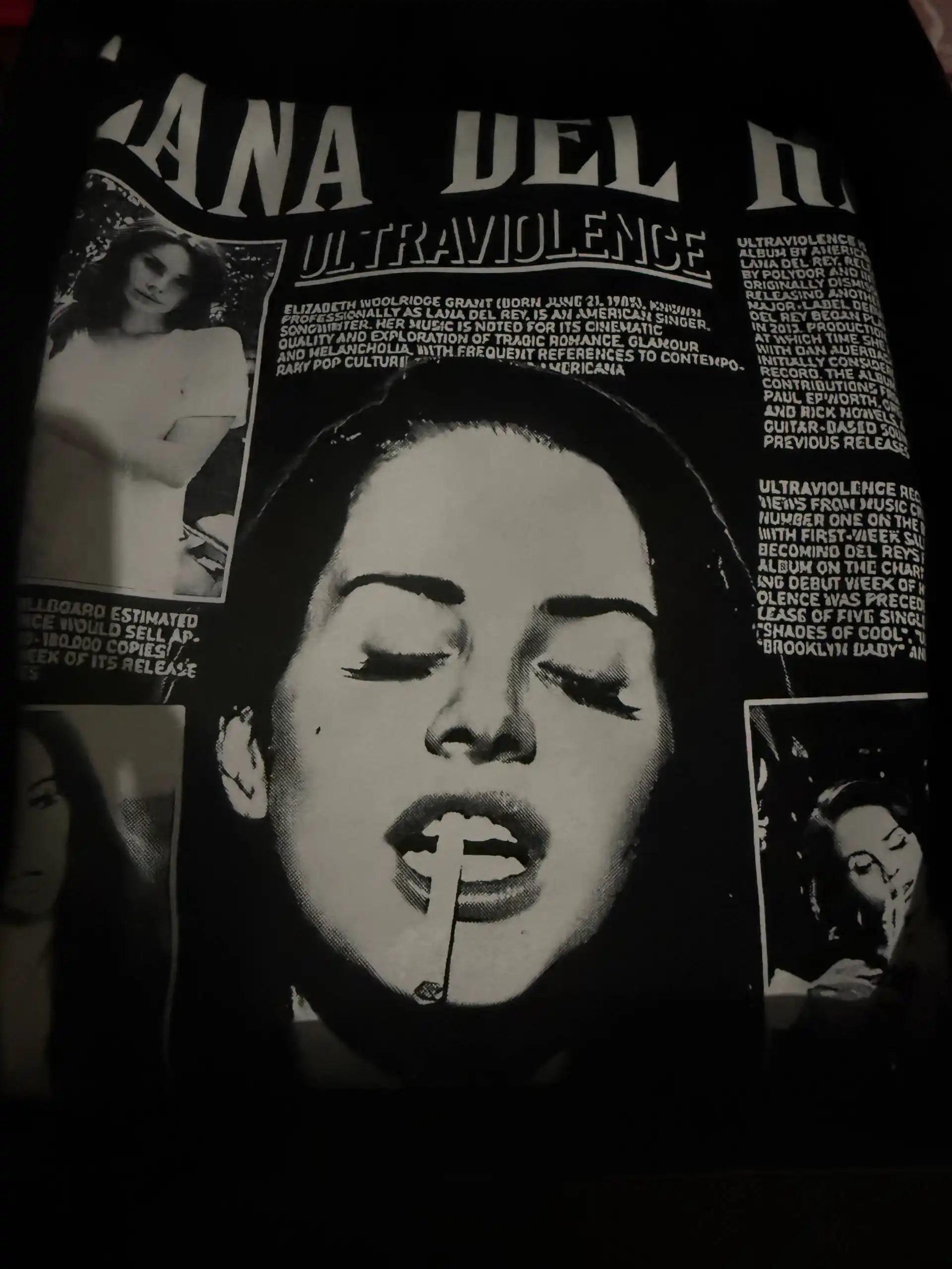 Erkaklar va ayollar uchun Lana del Rey svitshot, uzun yengli, 80% paxta, mashhur dizaynda