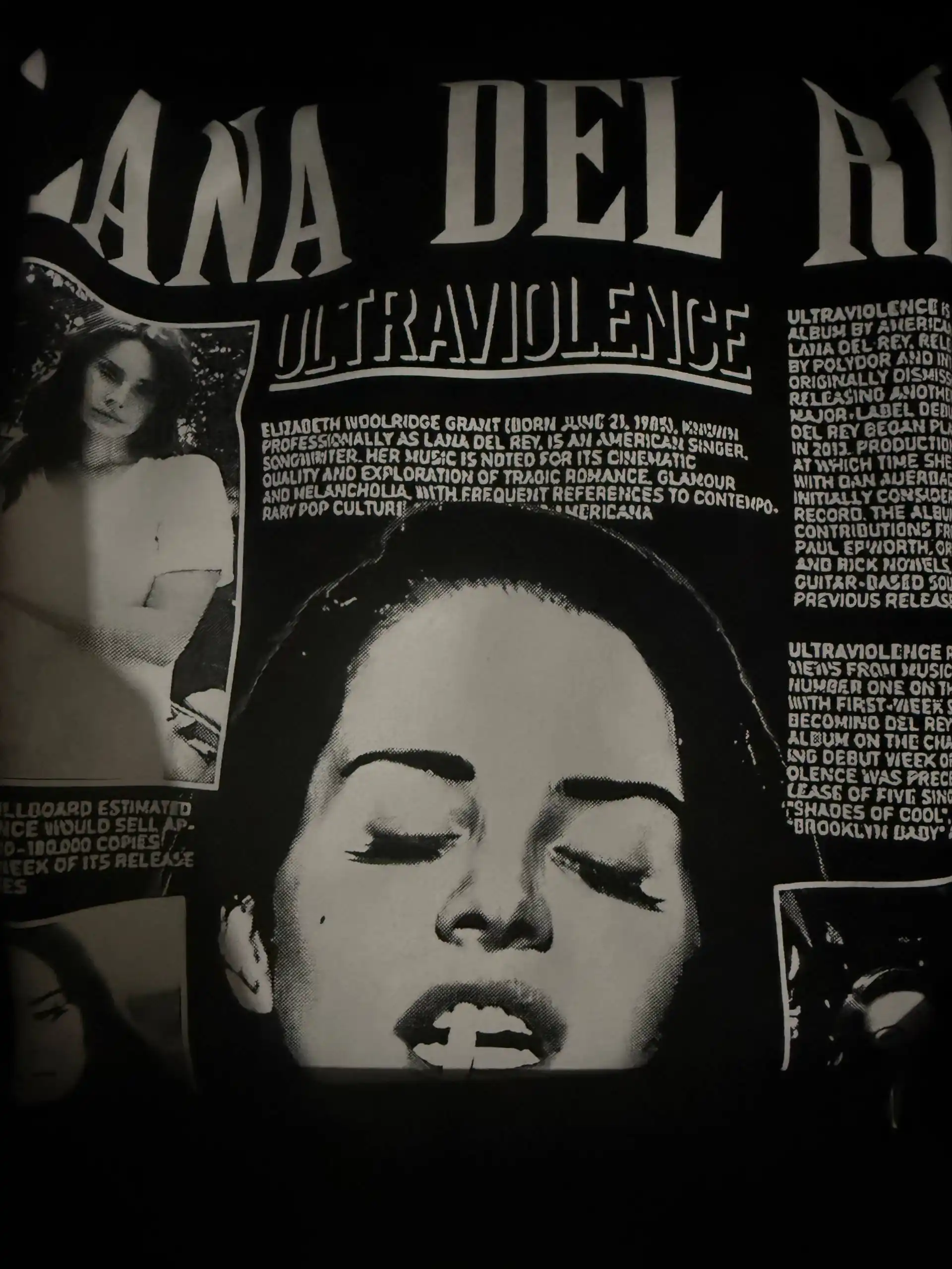 Erkaklar va ayollar uchun Lana del Rey svitshot, uzun yengli, 80% paxta, mashhur dizaynda