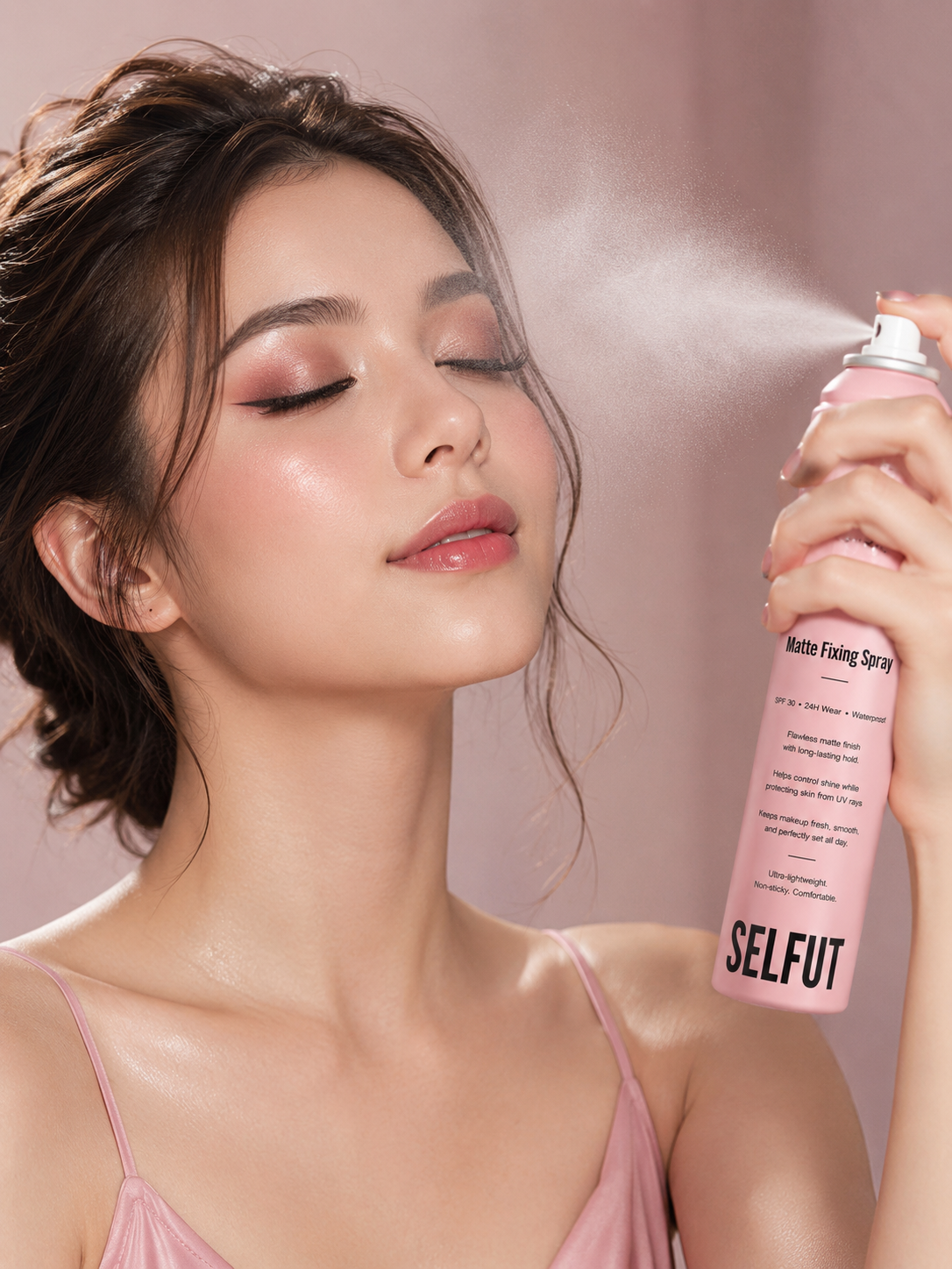 SELFUT Matte Fixing Spray — матирующий спрей-фиксатор для макияжа