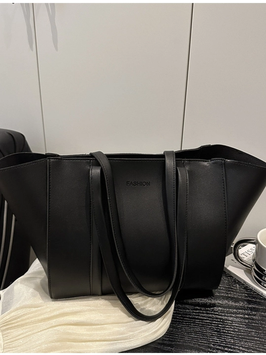Katta ayollar tote sumkasi 2 tasi 1 da, PU ekoteri, kosmetik sumkacha bilan
