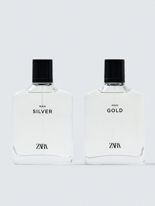 Туалетная вода для мужчин ZARA Silver, 100 мл + Gold, 100 мл - 