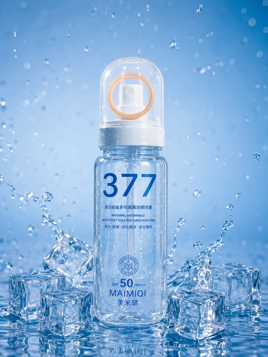 377 Oqartiruvchi Quyosh Himoya Spreyi SPF50 PA+++ Namlovchi Oqartiruvchi Tuman 150 ml - 