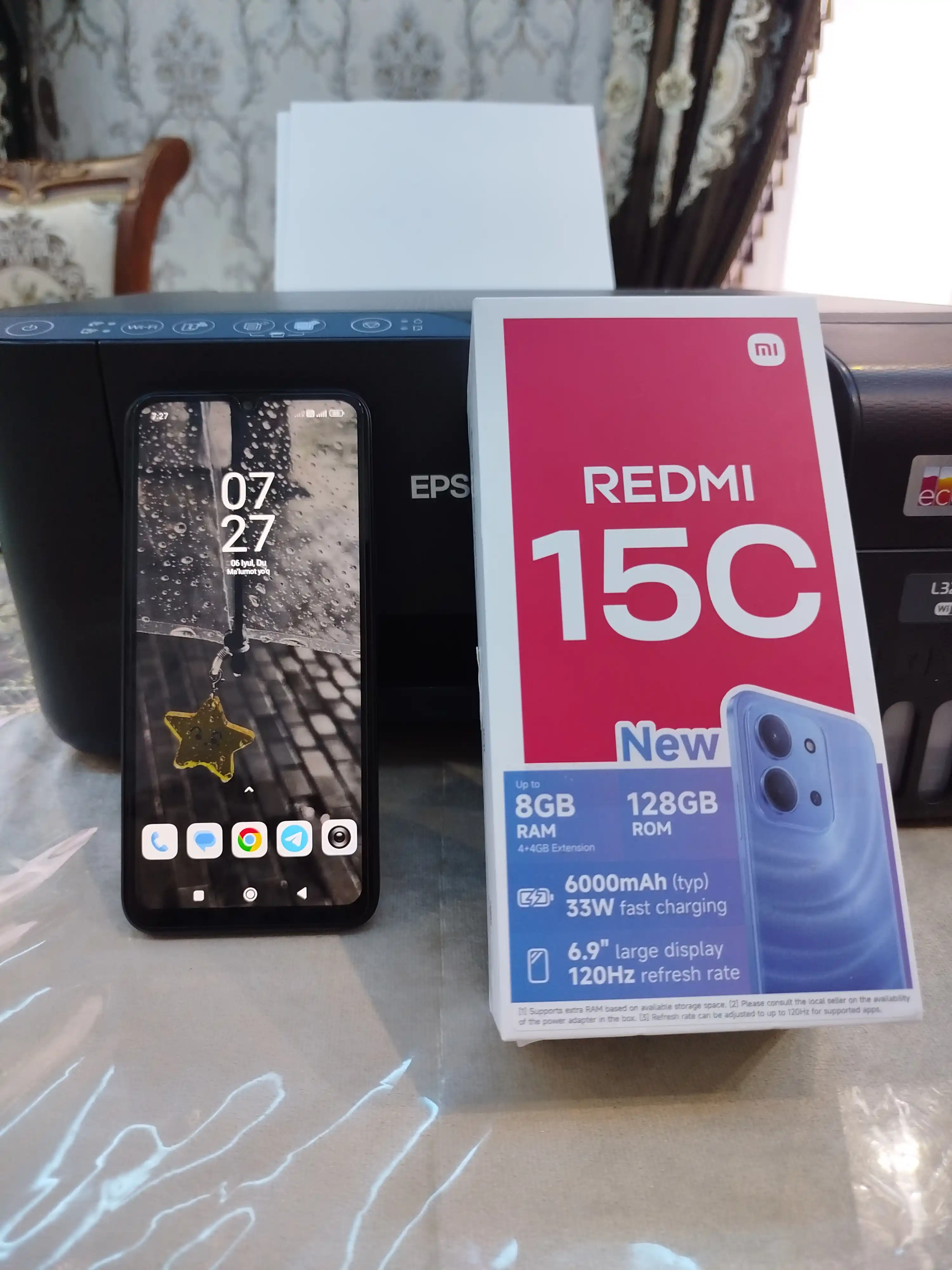 Смартфон Xiaomi Redmi 15C, 6.9" IPS 120 Гц, 50 Мп, батарея 6000 мАч, 33 Вт