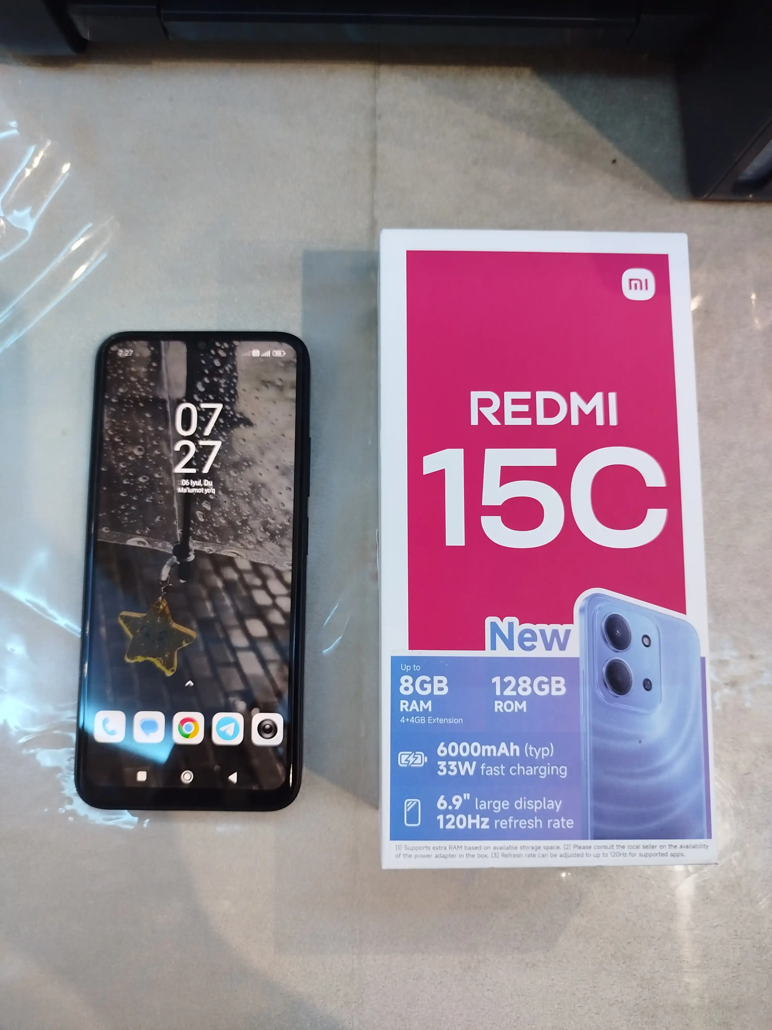 Смартфон Xiaomi Redmi 15C, 6.9" IPS 120 Гц, 50 Мп, батарея 6000 мАч, 33 Вт