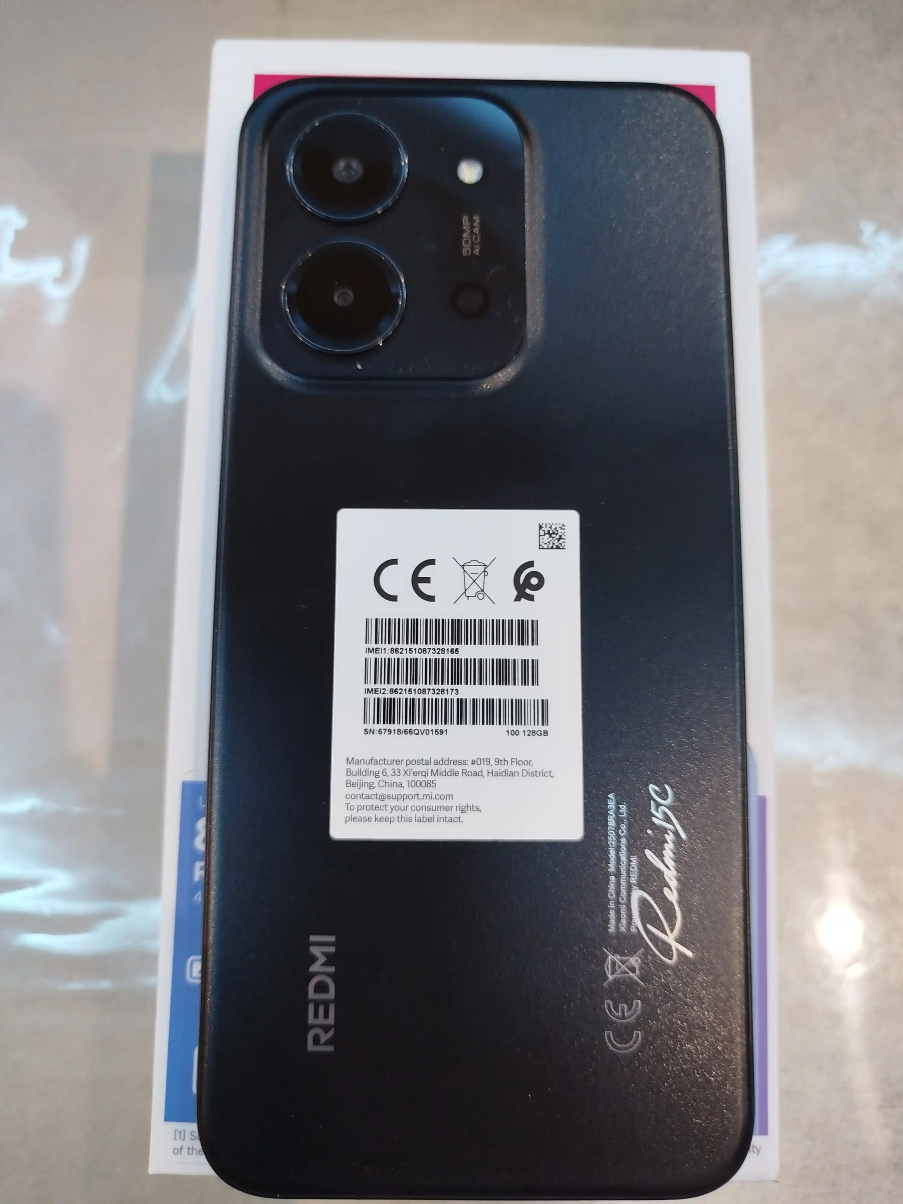 Смартфон Xiaomi Redmi 15C, 6.9" IPS 120 Гц, 50 Мп, батарея 6000 мАч, 33 Вт