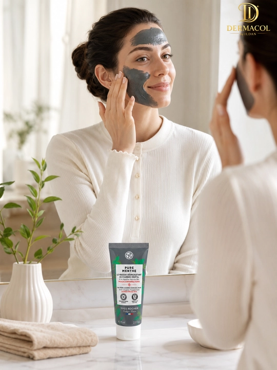 Очищающая маска Yves Rocher Pure Menthe с углём и мятой, 75 мл