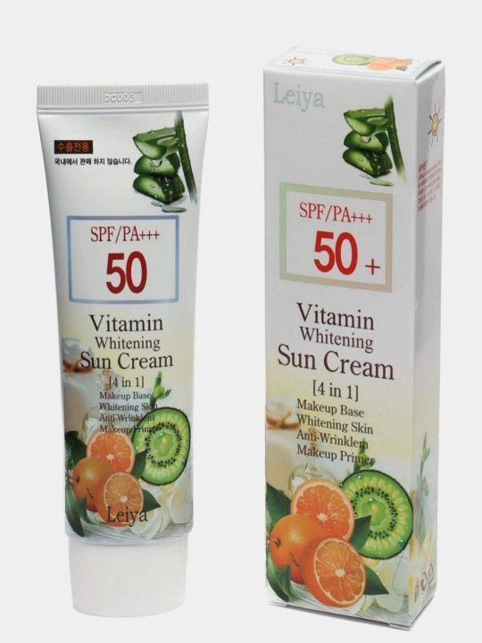 Солнцезащитный крем Leiya SPF/PA50+++ 4 в 1 - 