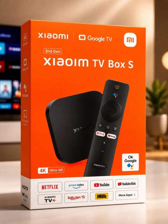 TV Box S 2-го поколения, 4K Ultra HD, Google TV, Wi-Fi, Bluetooth, Smart TV Box