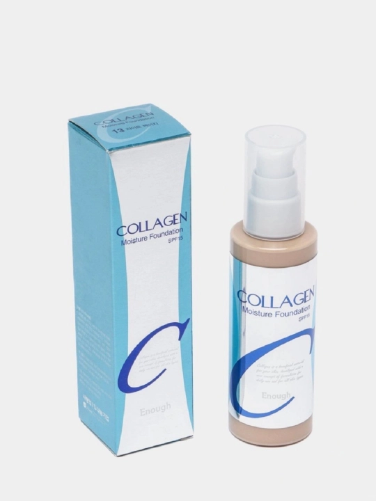Namlovchi tonal kremi, kollagen bilan Enough Collagen Moisture Foundation, SPF15, 100 ml - 