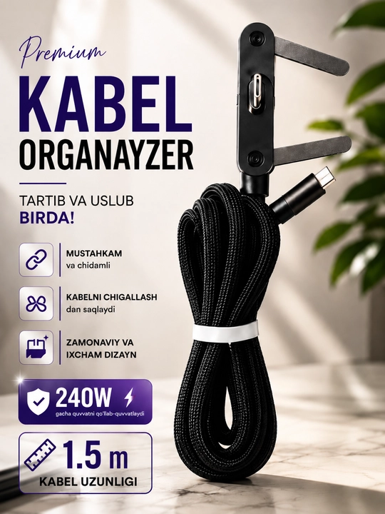 Кабель сверхбыстрая зарядка 240W - 