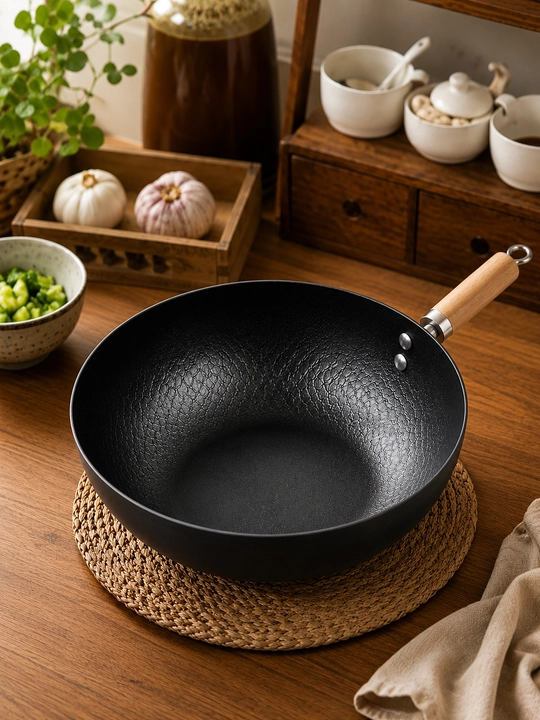 Yopishmaydigan Keramik Ikki dastalik Vok Tovasi, 32cm