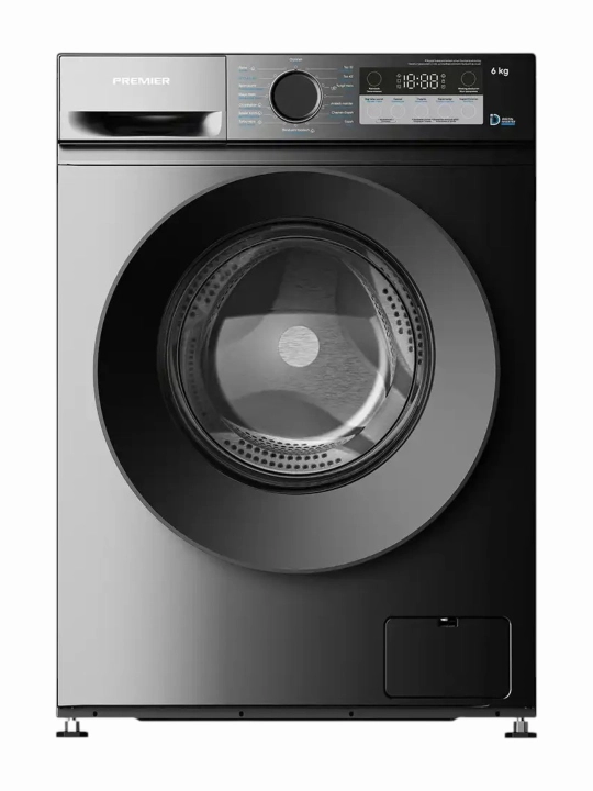 Kir yuvish mashinasi Premier PRM60F1010SIN/G 6 kg Inverter 1000 ayl/min  15 dastur Kulrang - 