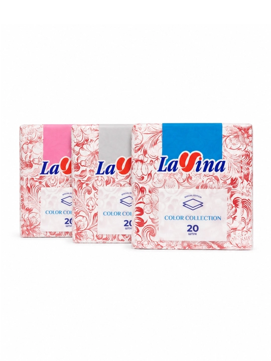 Салфетки Lavina с узором 1 блок 10 упаковок .В 1 упаковке - 20 штук