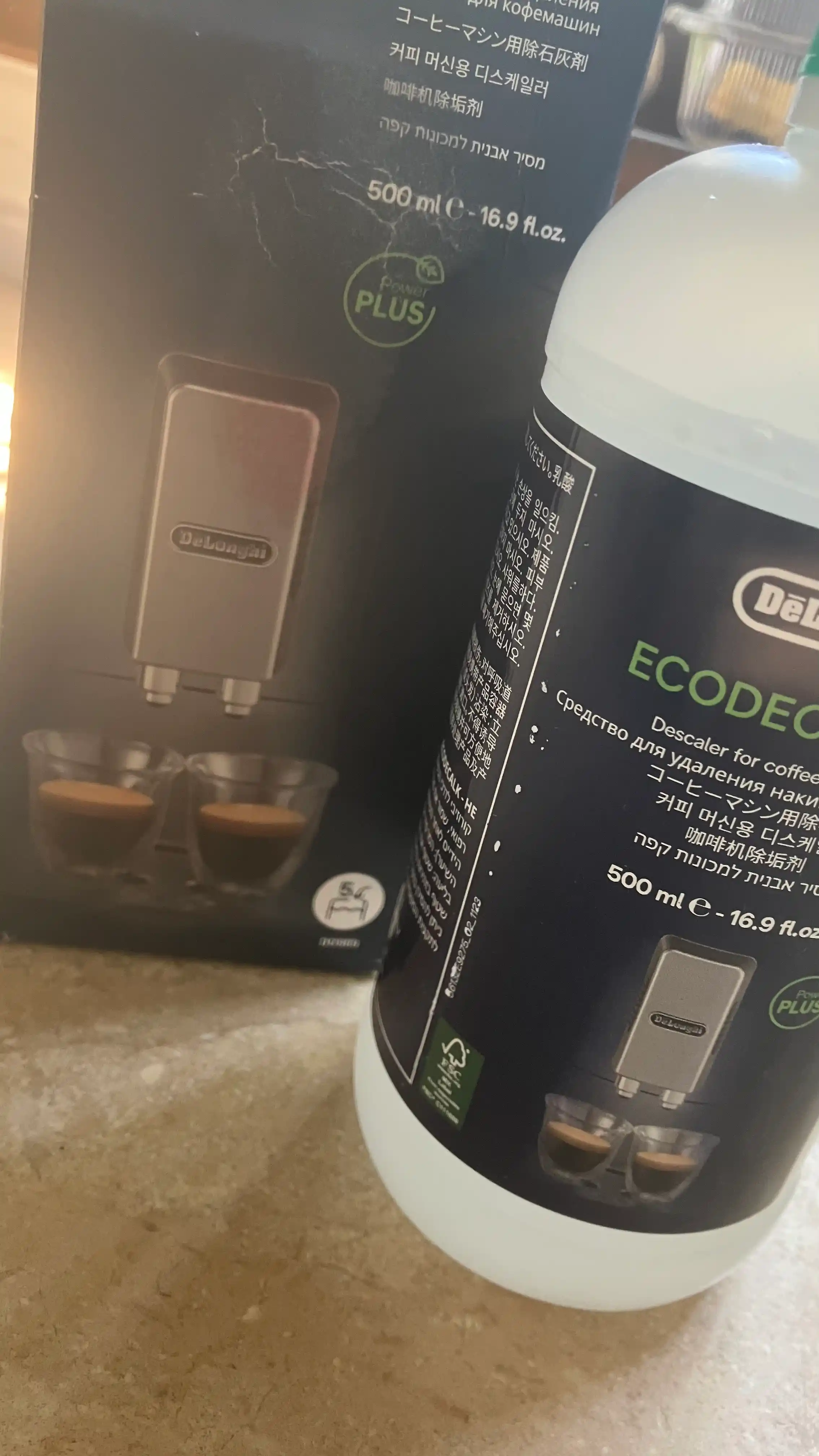 Средство очиститель от накипи DeLonghi "Eco Decalk", для кофемашин,  500 мл
