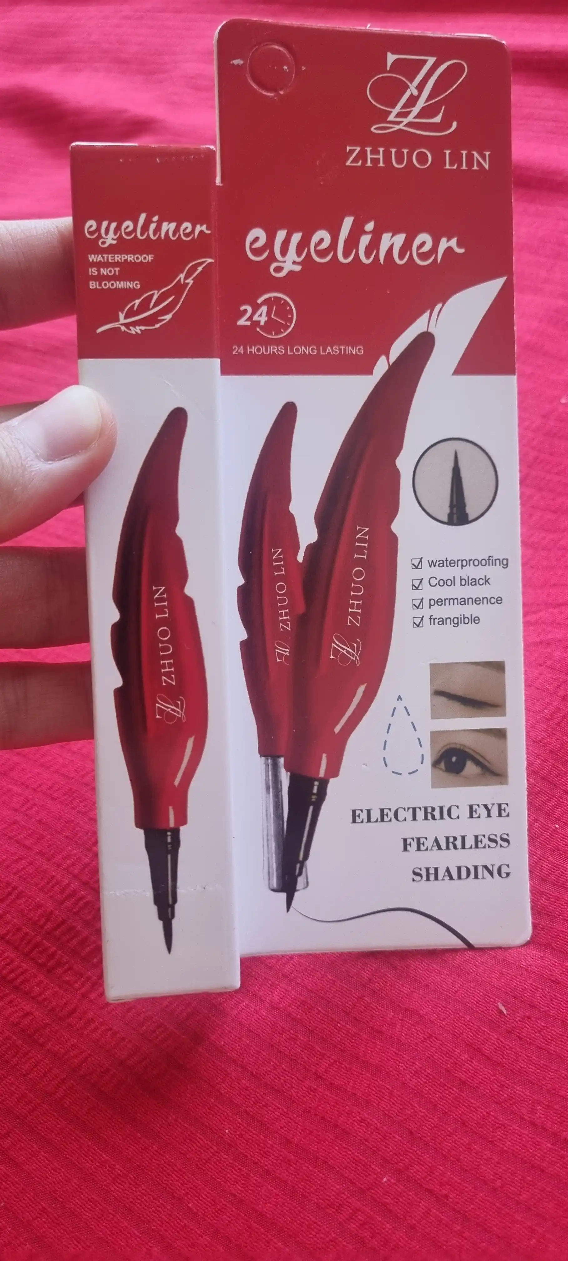 Eyeliner ABZ professional flomaster podvodkasi, ko‘z uchun, suvga chidamli, qora