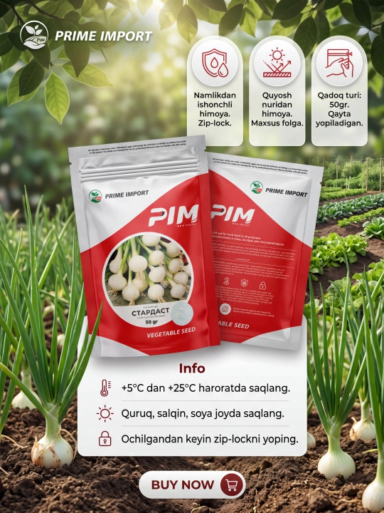 "PIM Prime Import"  ko'kat uchun piyoz urug'i 50 gr
