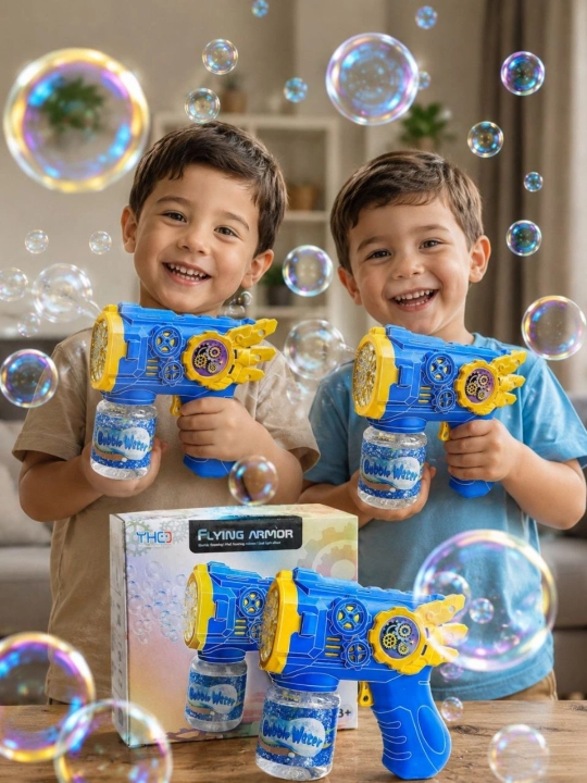 Bubble Gun – Яркий пузырьковый пистолет для детей - 