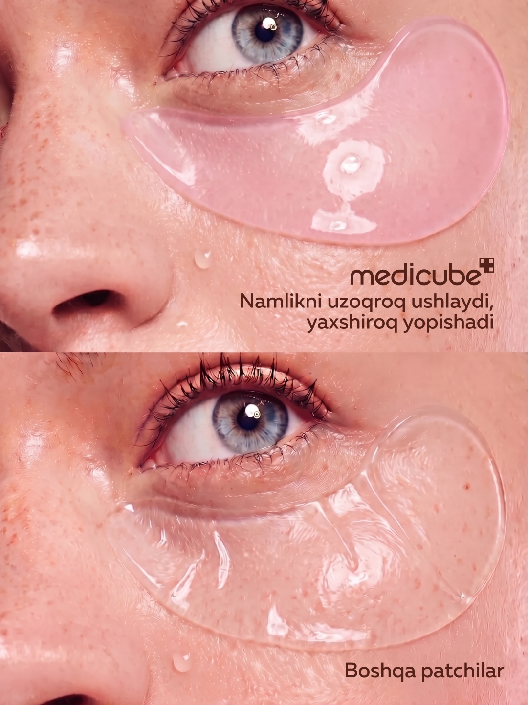 Medicube PDRN Pink Caffeine Collagen Patch koreys ko'z yamoqlari