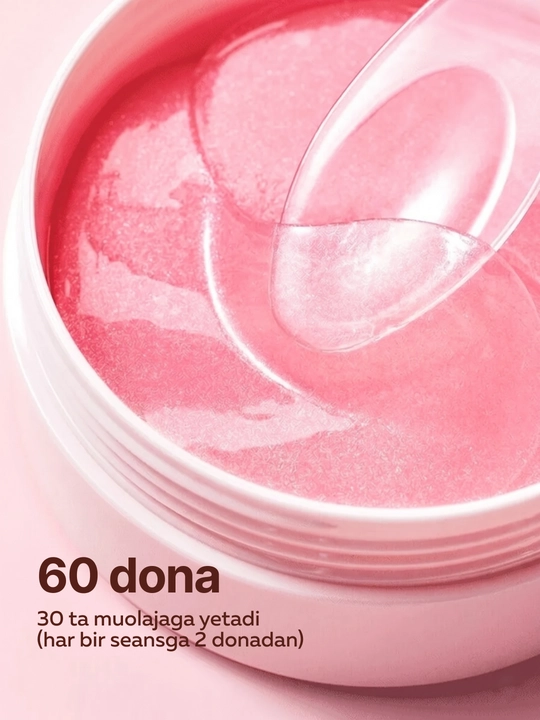 Medicube PDRN Pink Caffeine Collagen Patch koreys ko'z yamoqlari