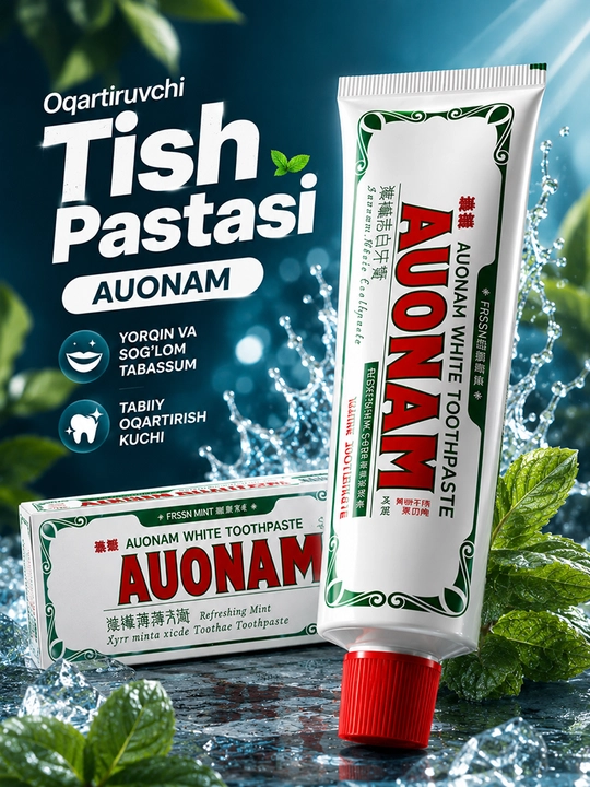 AUONAM - Oqartiruvchi tish pastasi - 