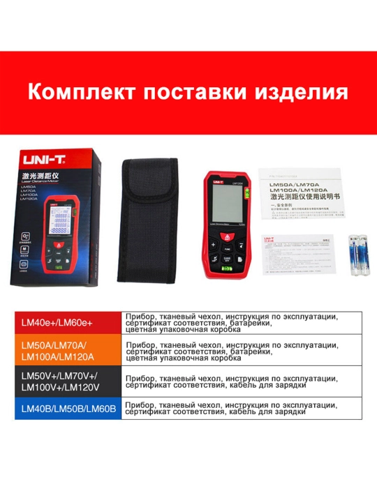 Лазерный дальномер UNI-T LM50A