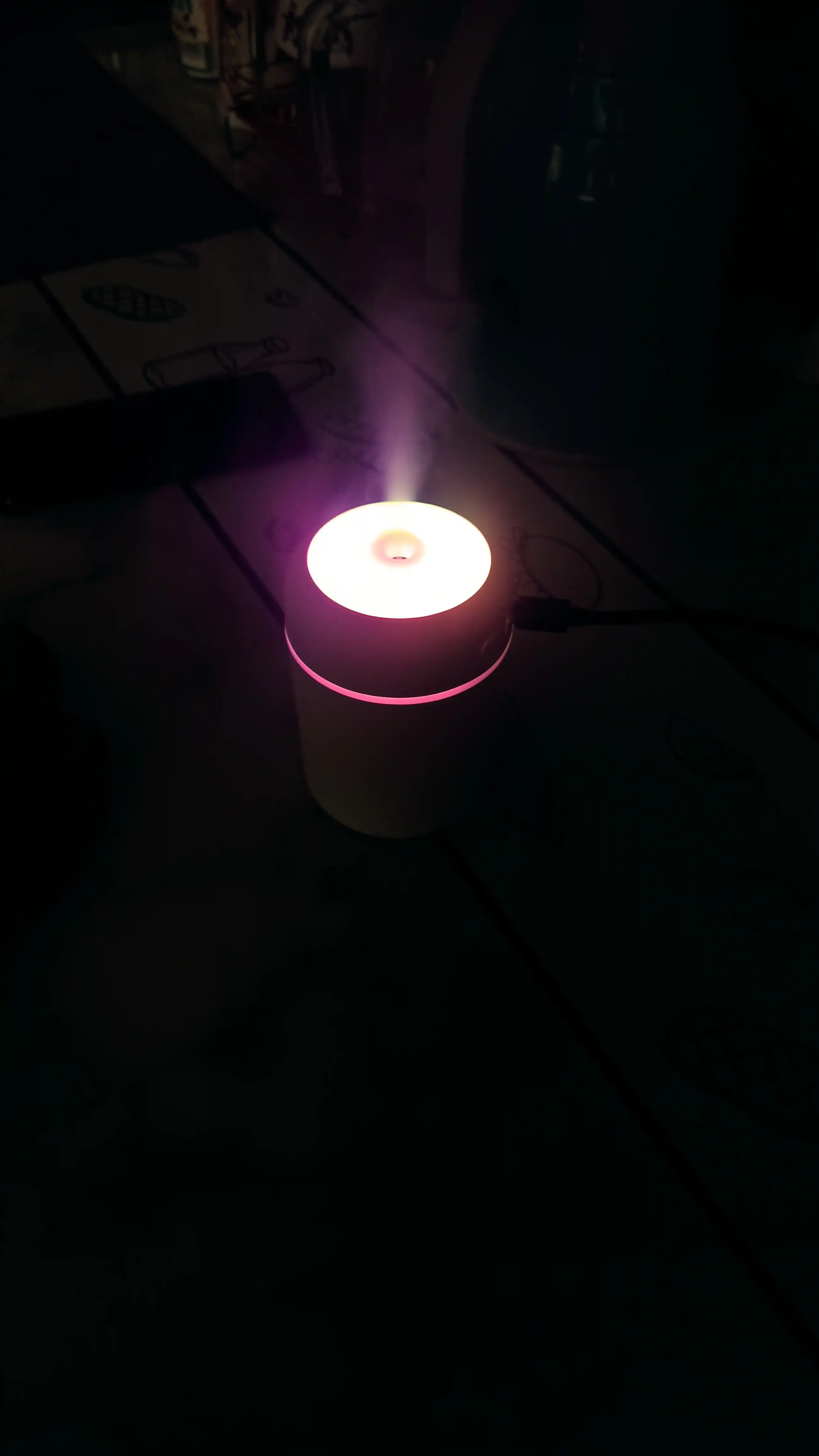 Увлажнитель воздуха H2O, компактный размер, RGB подсветка и бесшумная работа