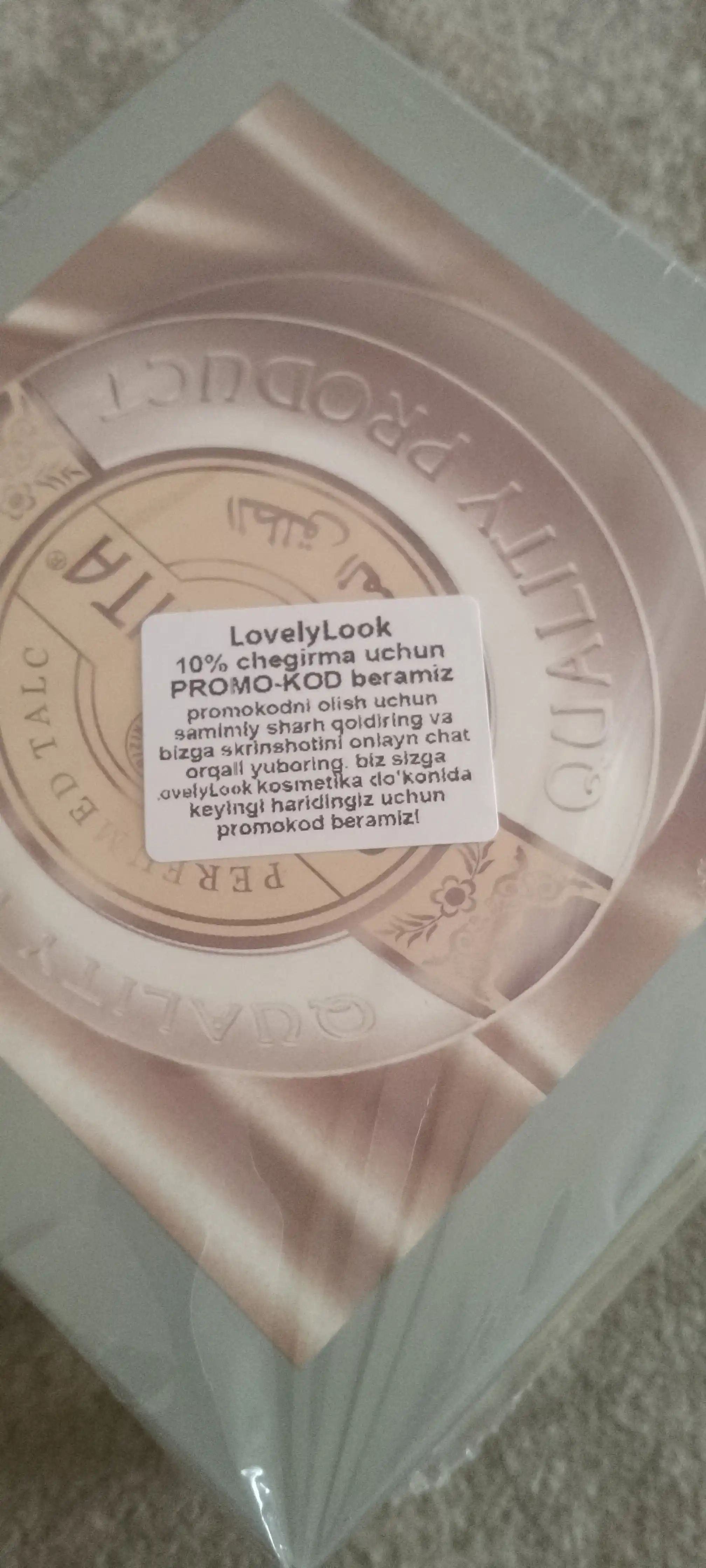 Constanta talk, butun tana uchun parfyum hidli talk, 200 g