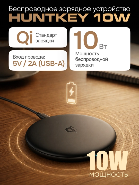 Huntkey 10W simsiz quvvatlagich - 