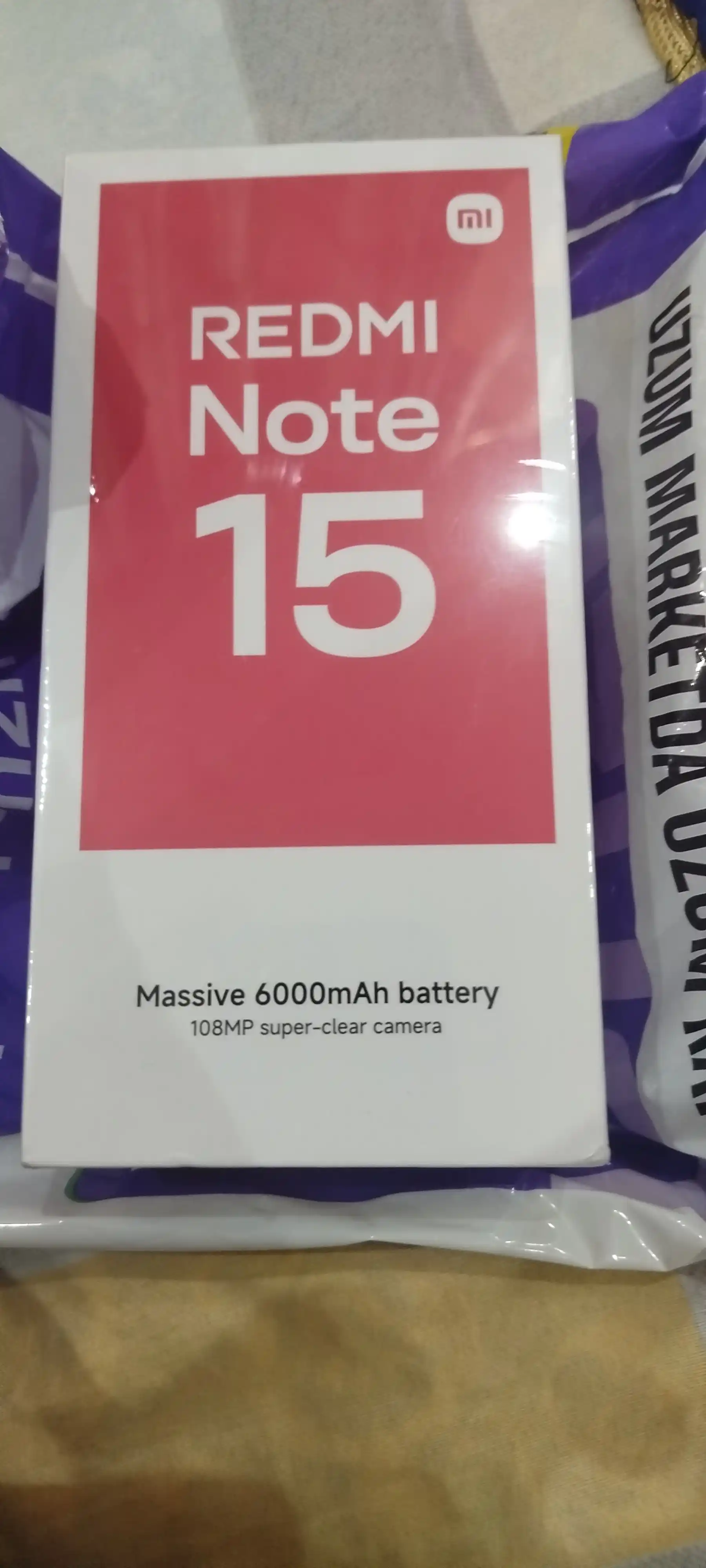 Смартфон Xiaomi Redmi Note 15, 108МП, AMOLED 120 ГЦ, 6000 мАч