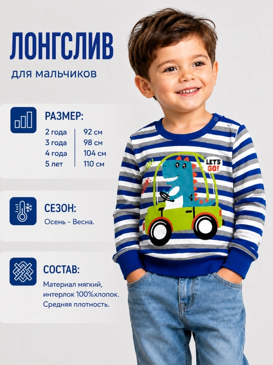 O‘g‘il bolalar uchun jemper - 