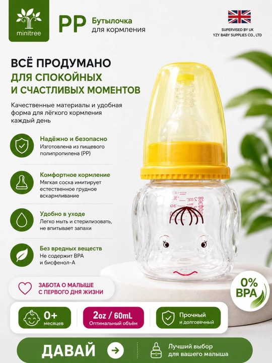 Детская бутылочка для кормления