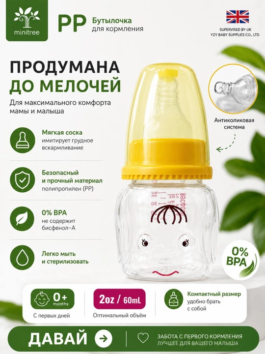 Детская бутылочка для кормления