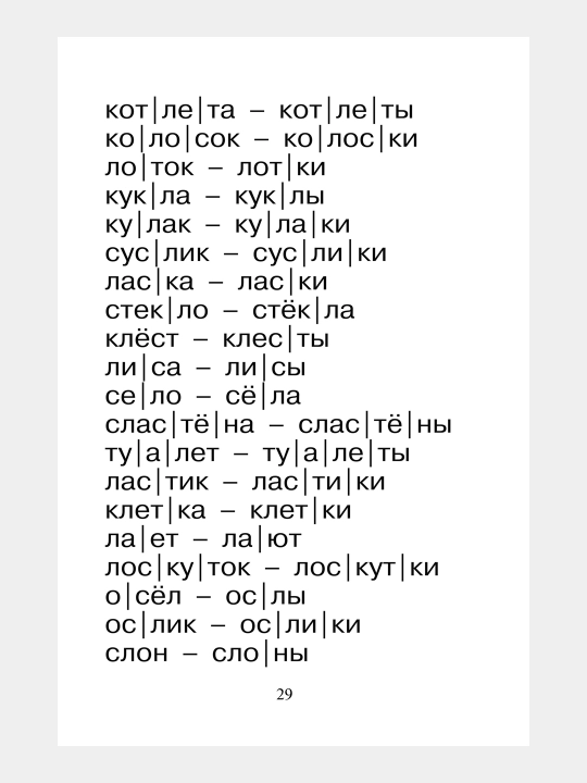 Практическое пособие для обучения детей чтению